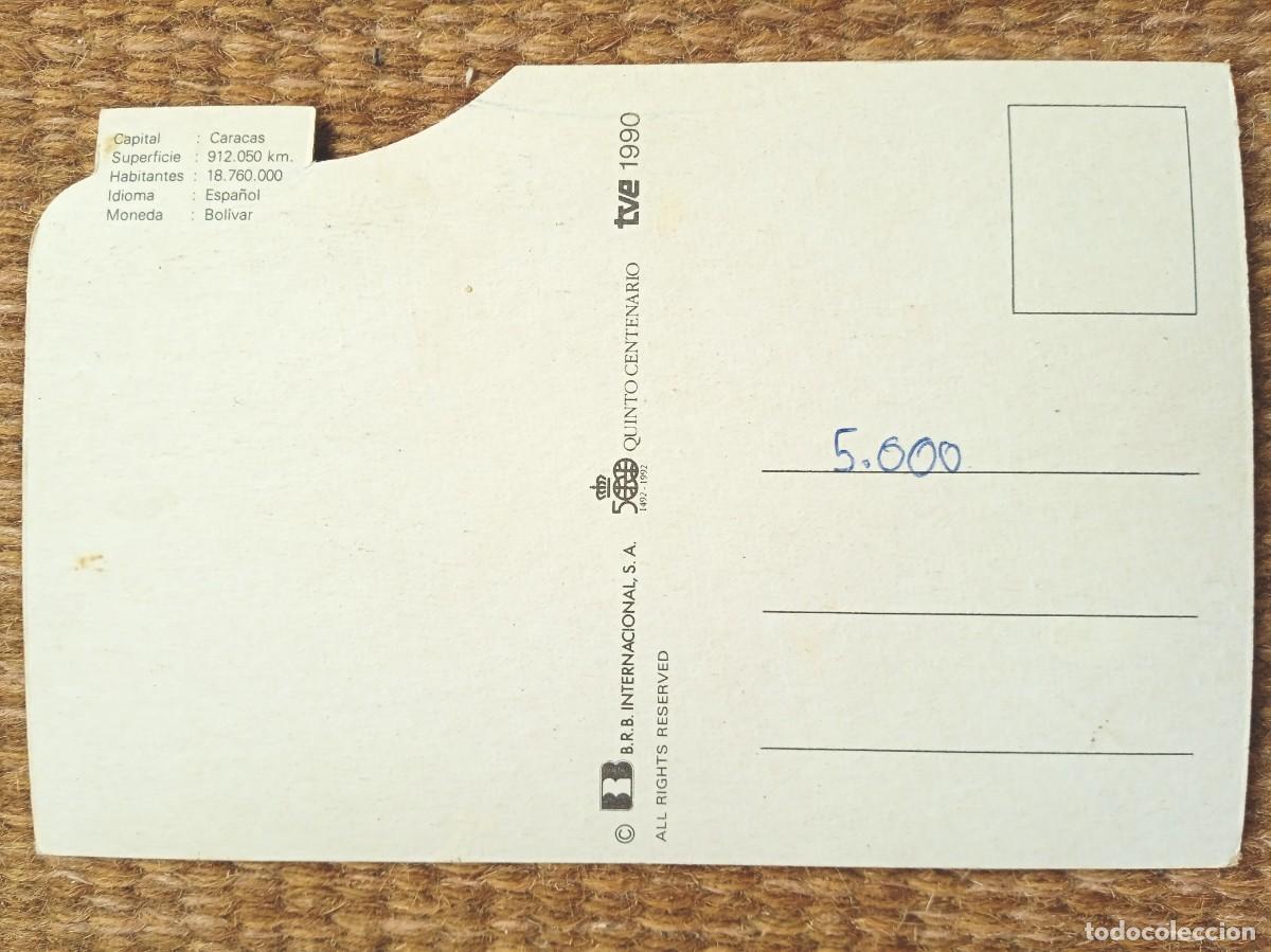 Postales: CU&Eacute;TARA - QUINTO CENTENARIO TVE 1990 - VENEZUELA - Foto 2
