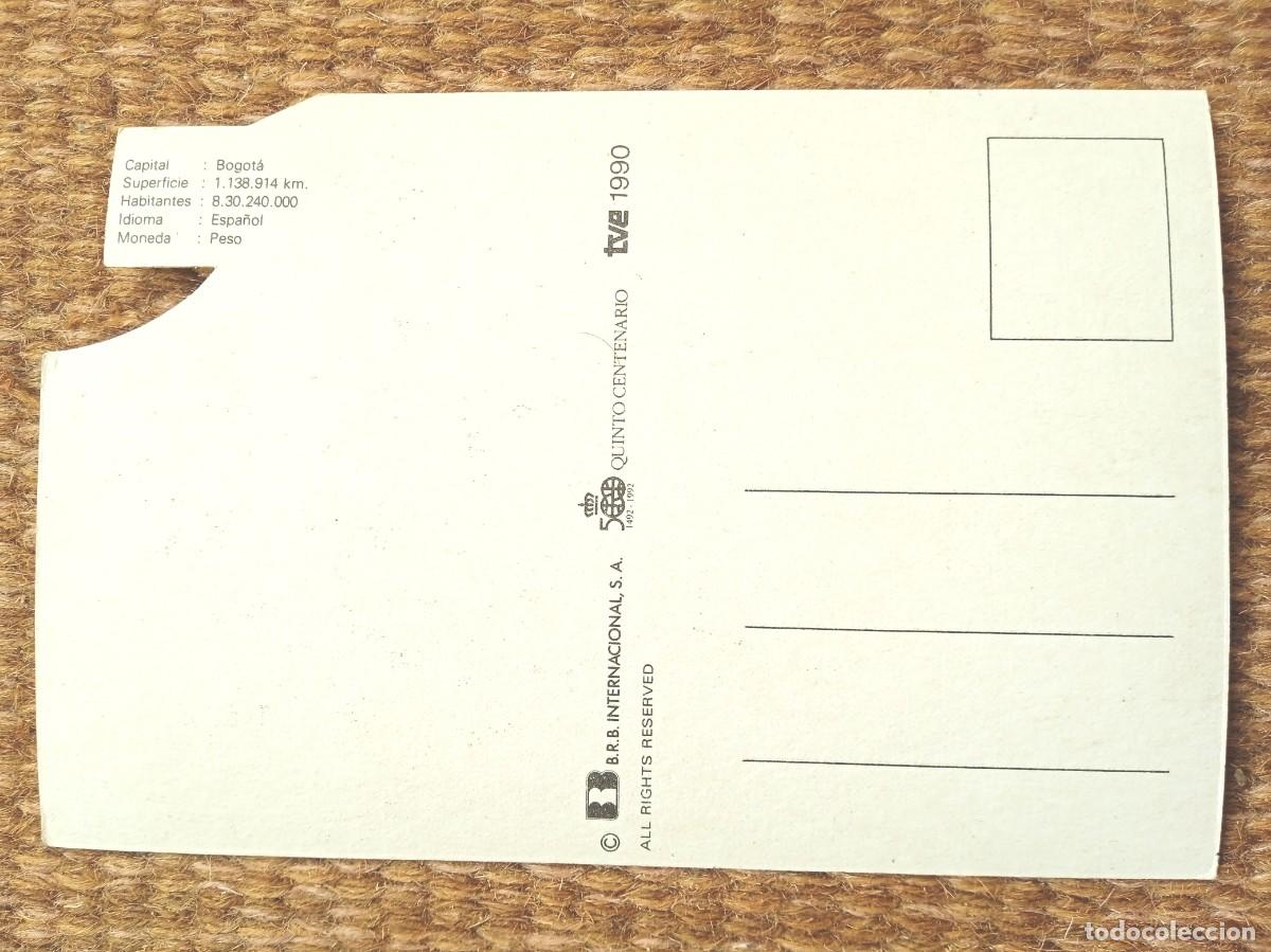 Postales: CU&Eacute;TARA - QUINTO CENTENARIO TVE 1990 - COLOMBIA - Foto 2