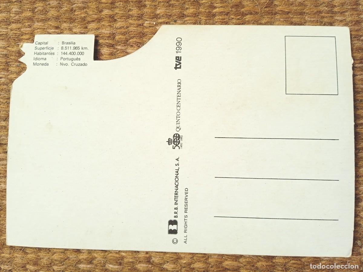 Postales: CU&Eacute;TARA - QUINTO CENTENARIO TVE 1990 - BRASIL - Foto 2