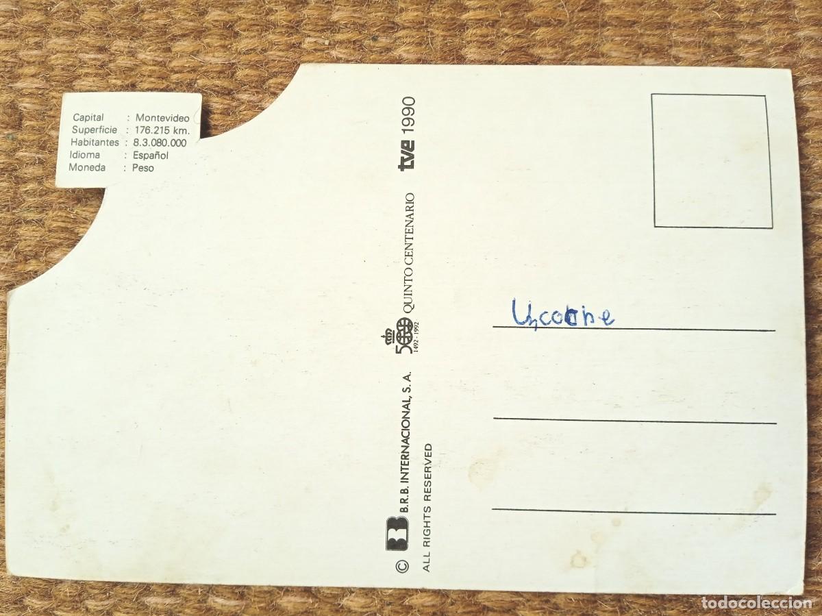 Postales: CU&Eacute;TARA - QUINTO CENTENARIO TVE 1990 - URUGUAY - Foto 2