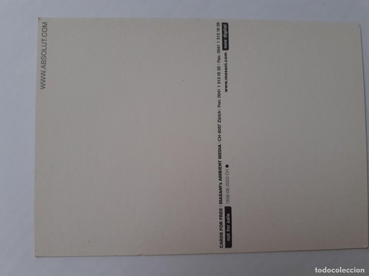 Postales: POSTAL PUBLICITARIAS - ABSOLUT VODKA - Foto 2