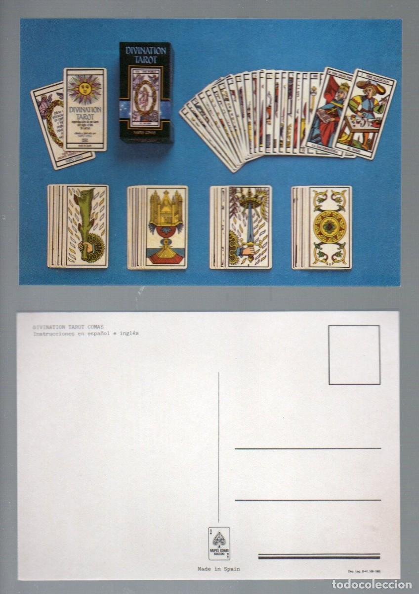 Postales: POSTAL, DIVINATION TAROT COMAS. NAIPES COMAS 1985, SIN CIRCULAR. - Foto 1