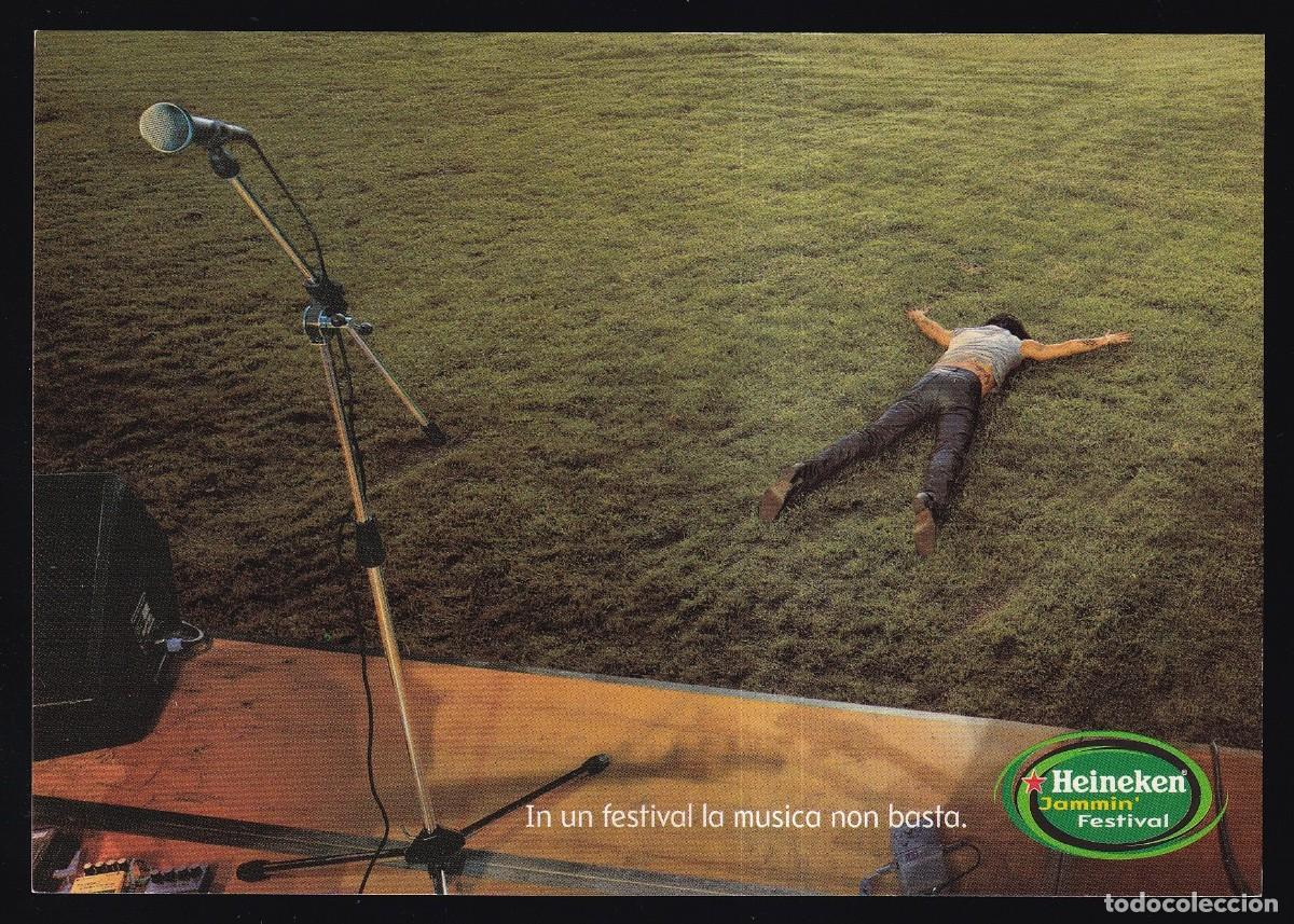 Postales: Cerveza *Heineken - Jammin&acute;Festival 2005 - Italia* Lote 3 impresos 105x150 mm.