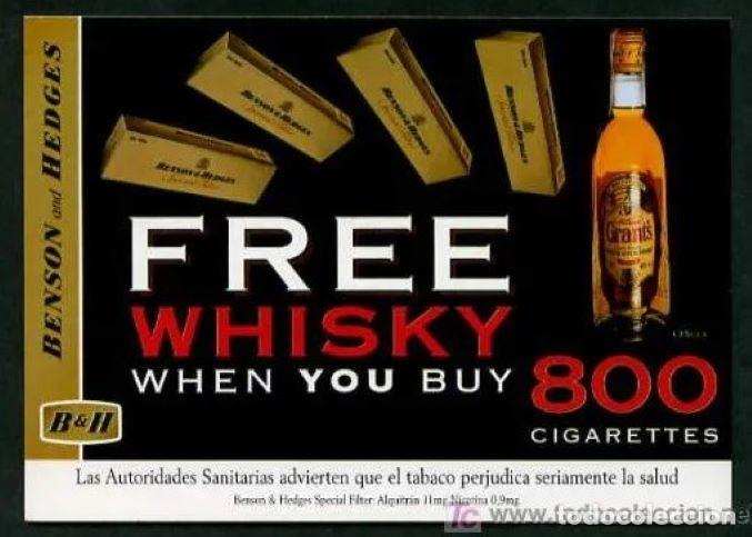 Postales: Tabaco *Grant&acute;s & Benson Hedges* Nueva. - Foto 1