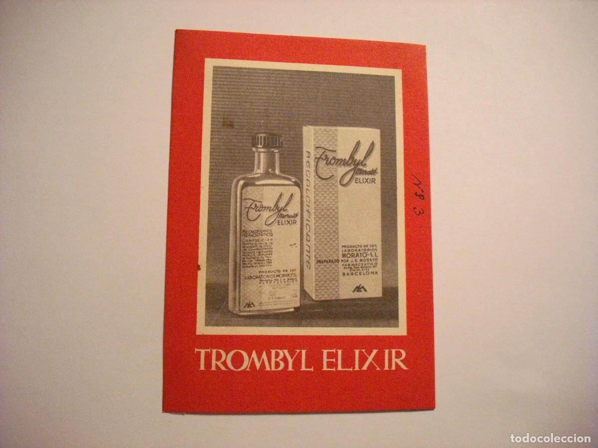 Postales: TROMBYL ELIXIR , PUBLICIDAD LABORATORIOS MORATO - Foto 1