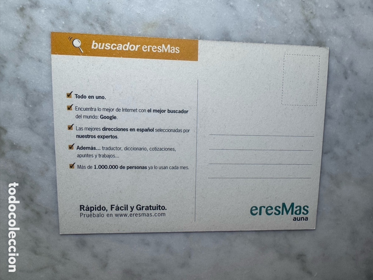 Postales: Postal publicidad buscador eresmas - Foto 2