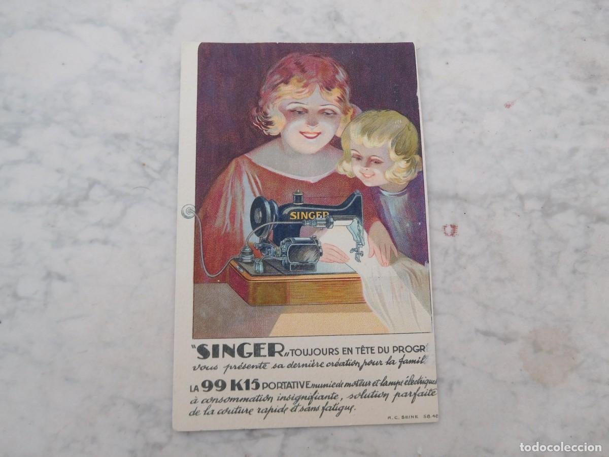 Postales: Postal propaganda maquinas de coser Singer - Foto 1