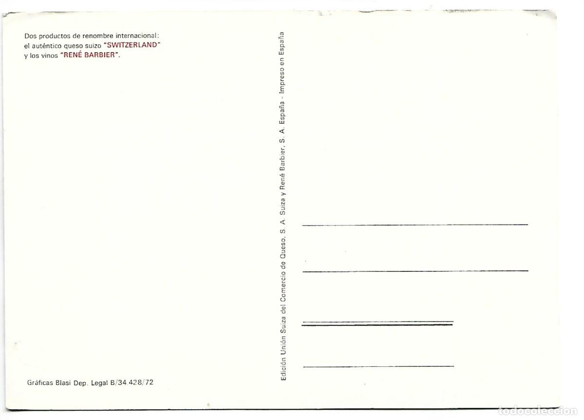 Postales: QUESO SUIZO Y VINOS RENE BARBIER - Foto 2