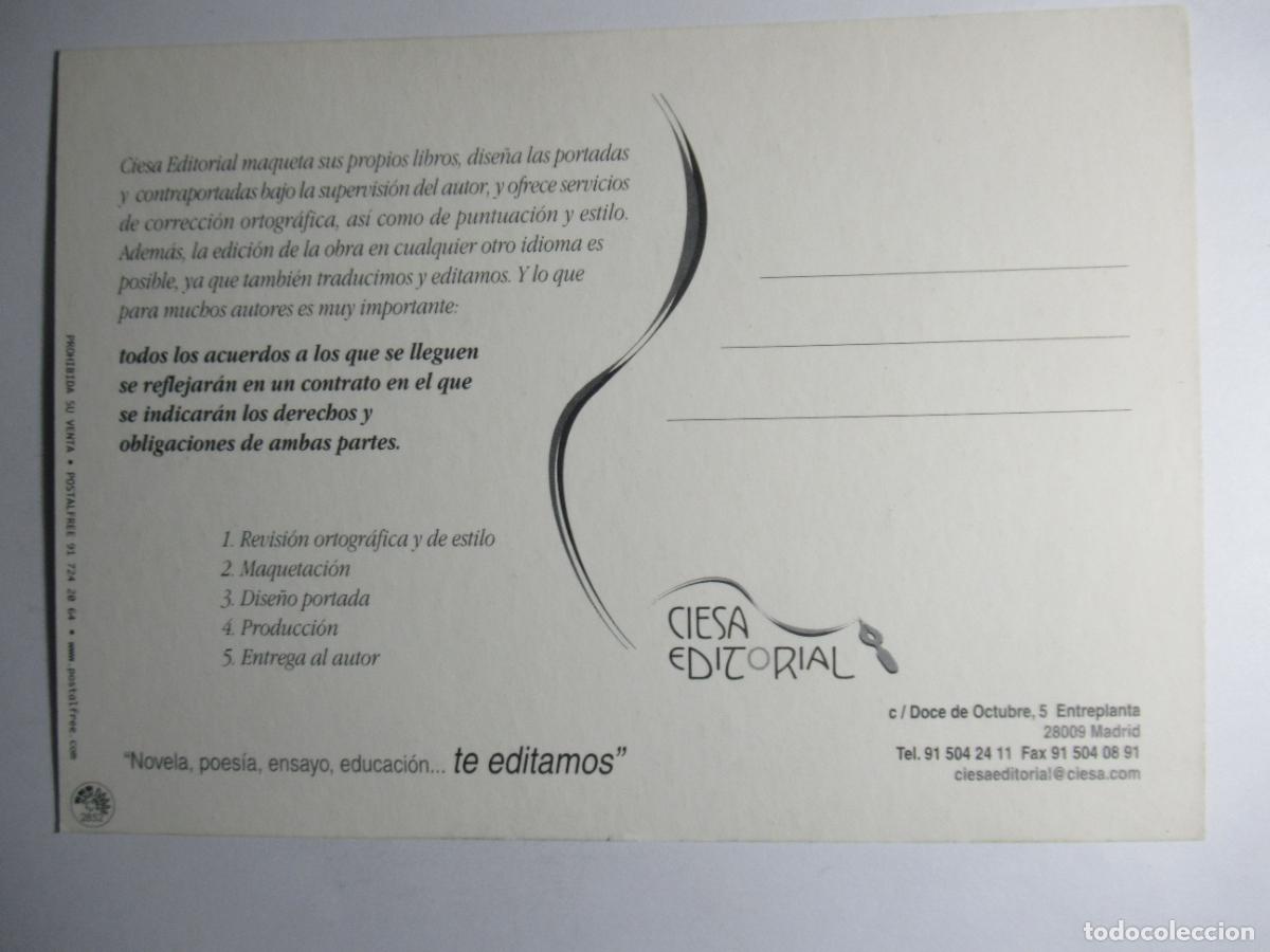 Postales: Postal Publicitaria Ciesa Editorial, Madrid - Foto 2