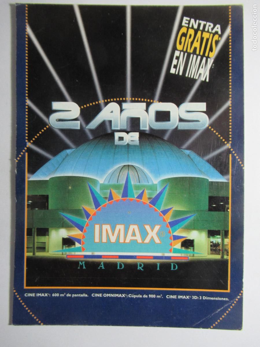 Postales: Imax - Madrid - 2 A&ntilde;os - Foto 1