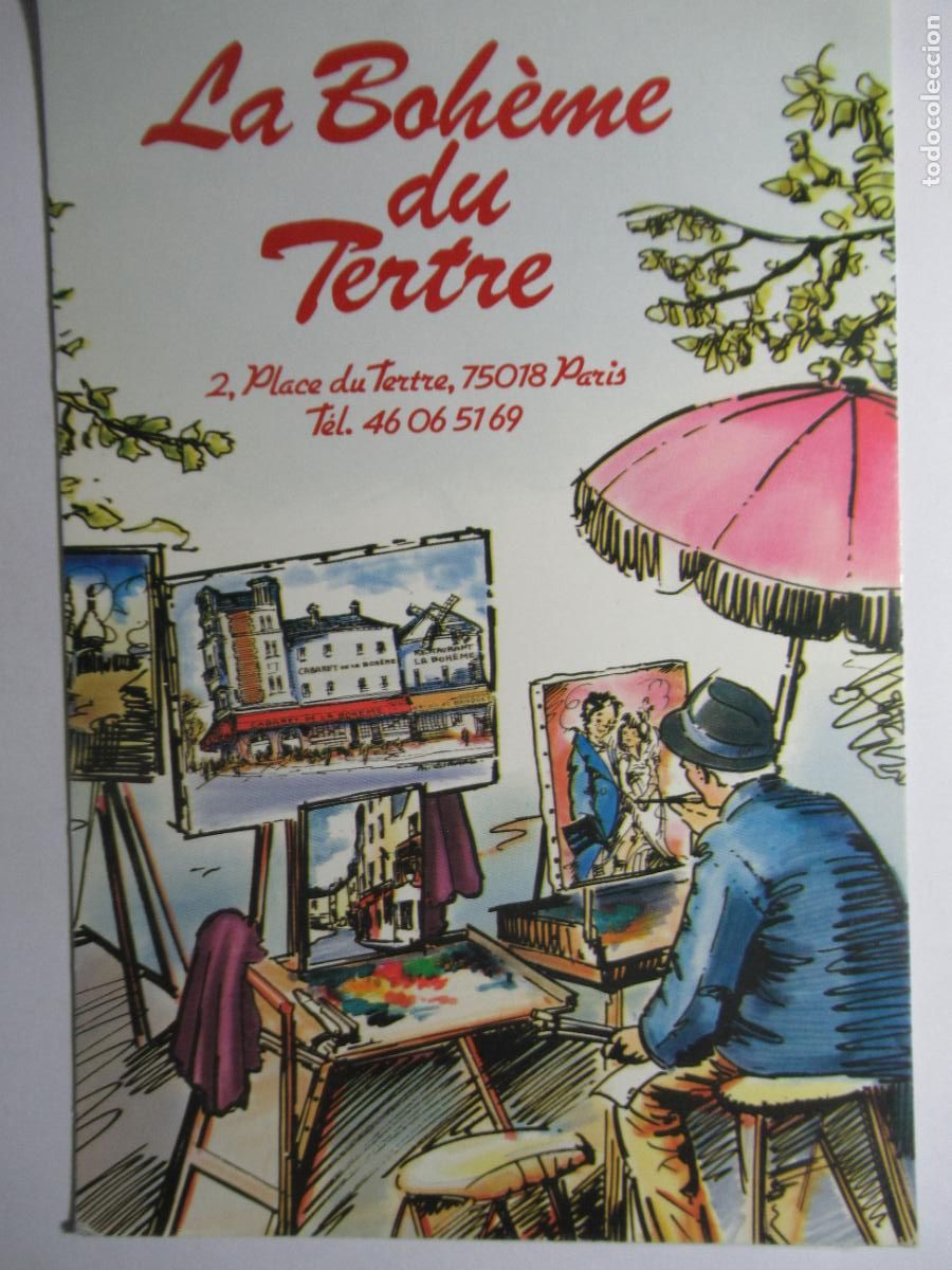 Postales: Restaurant La Boh&egrave;me du Tertre - Par&iacute;s - Foto 1