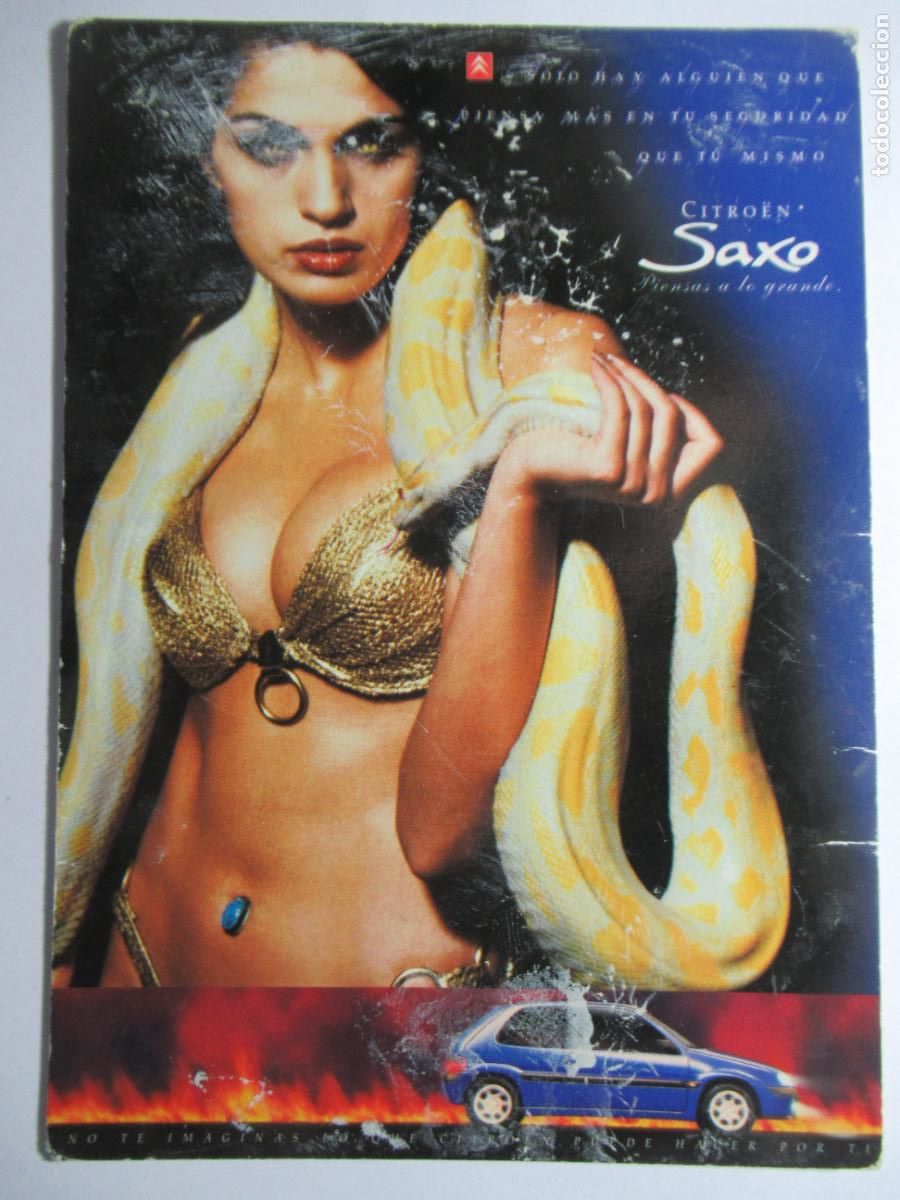 Postales: Citro&euml;n Saxo - Postal publicitaria - Foto 1