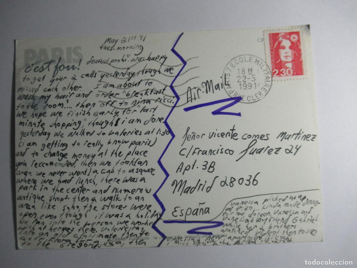 Postales: Bisou! Par&iacute;s - Circulada - Foto 2