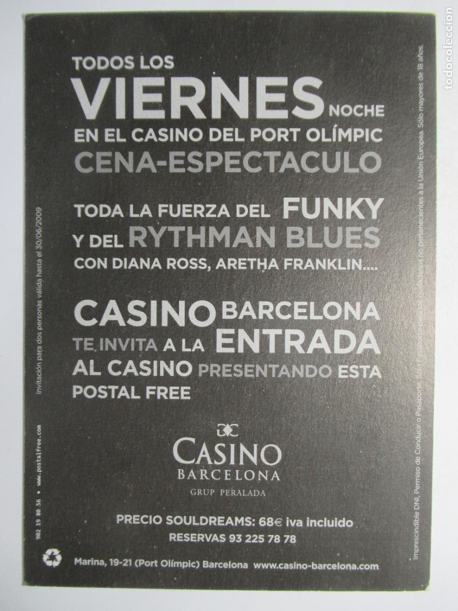 Postales: Cena - Espect&aacute;culo Souldream en Casino Barcelona - Foto 2