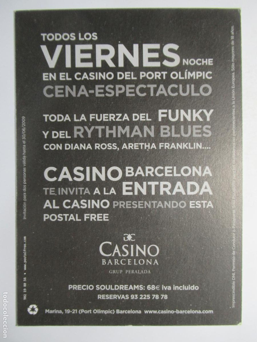 Postales: Cena - Espect&aacute;culo Souldream en Casino Barcelona - Foto 2