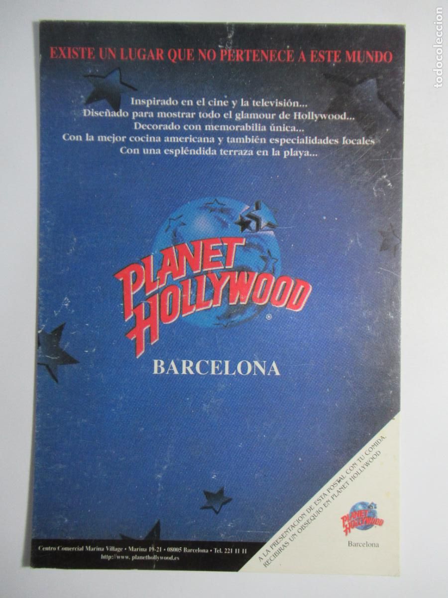 Postales: Planet Hollywood - Barcelona - Foto 1