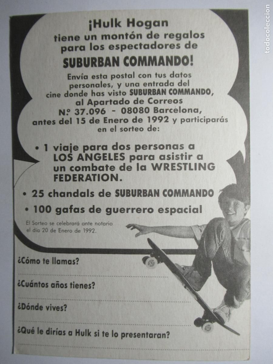 Postales: Hulk Hogan - Suburban Commando - Foto 2