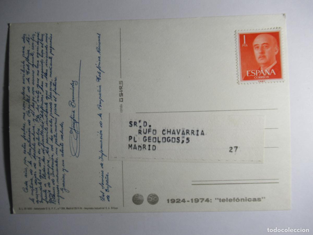 Postales: Postal 1924 - 1974 Telef&oacute;nicas - Foto 2