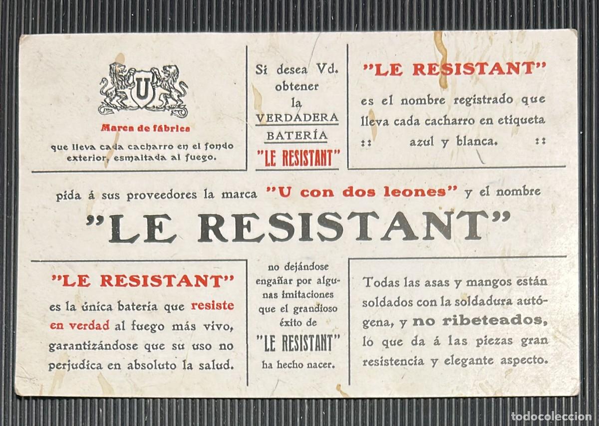 Postales: TARJETA POSTAL BATERIAS LE RESISTANT - Foto 1
