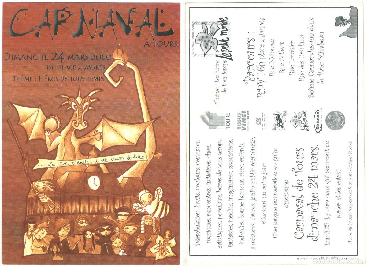 Postales: Carnaval. H&eacute;ros de Tous Temps (Tours. 2002) - Foto 1