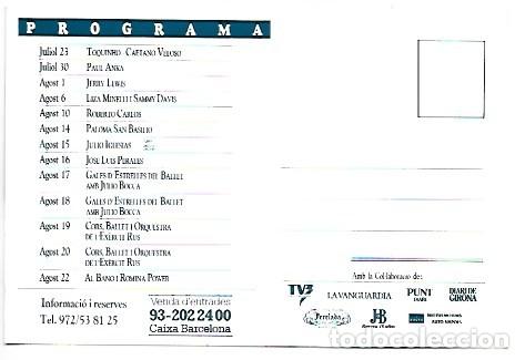 Postales: PROGRAMA ESTIU MUSICAL PERELADA 89.- CASINO CASTELL DE PERALADA - Foto 2