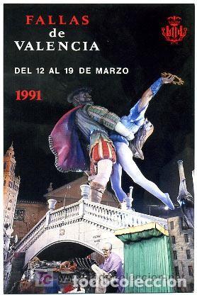 Postales: POSTAL PUBLICIDAD FALLAS DE VALENCIA 1991 - Foto 1