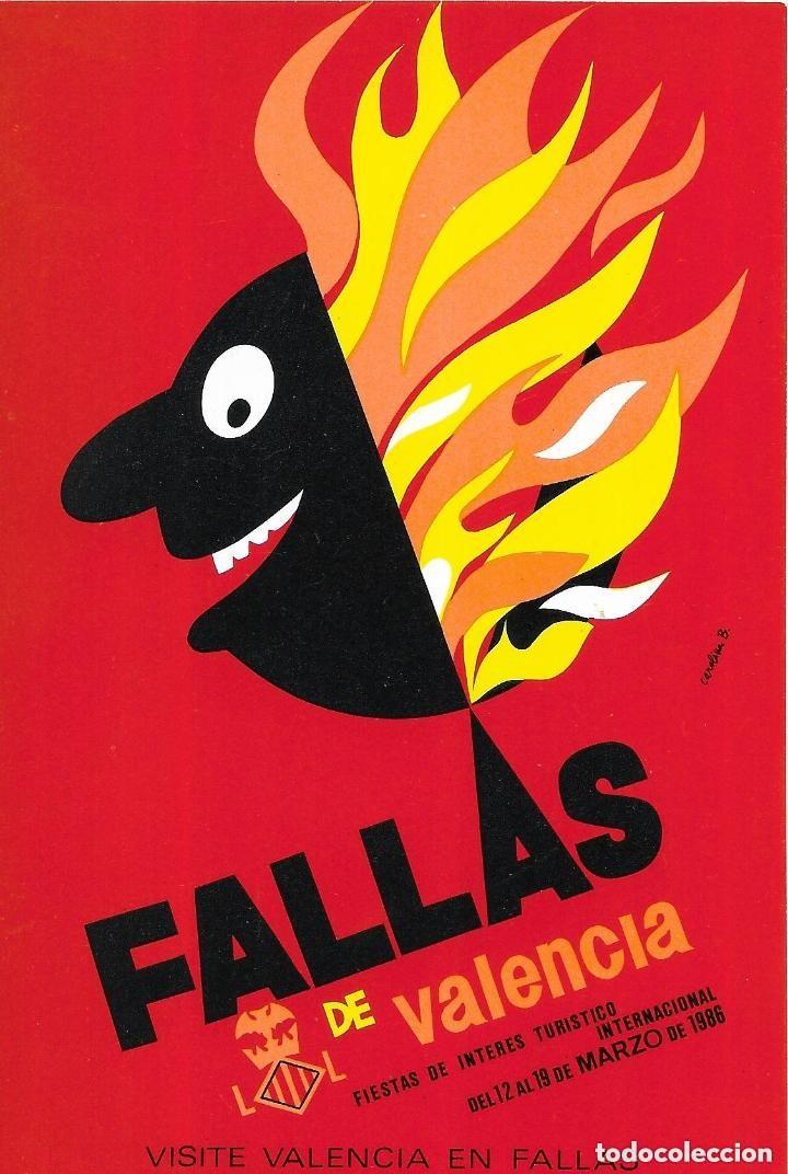 Postales: POSTAL PUBLICIDAD FALLAS DE VALENCIA 1986 - Foto 1