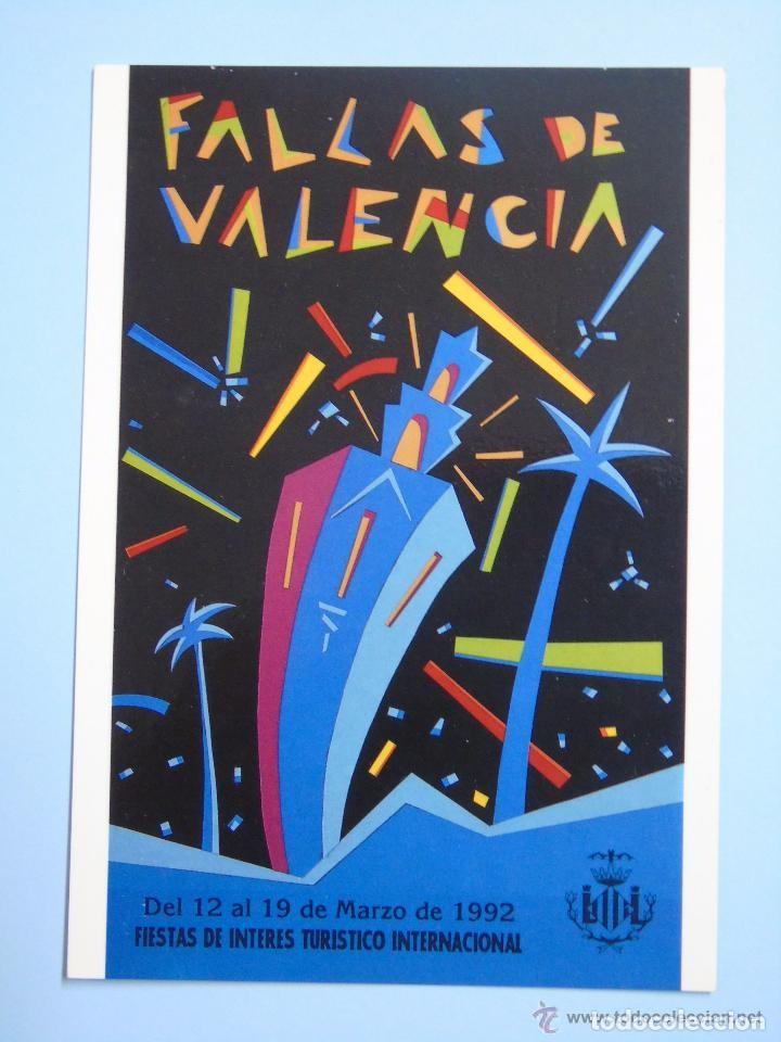 Postales: POSTAL PUBLICIDAD FALLAS DE VALENCIA 1992 - Foto 1