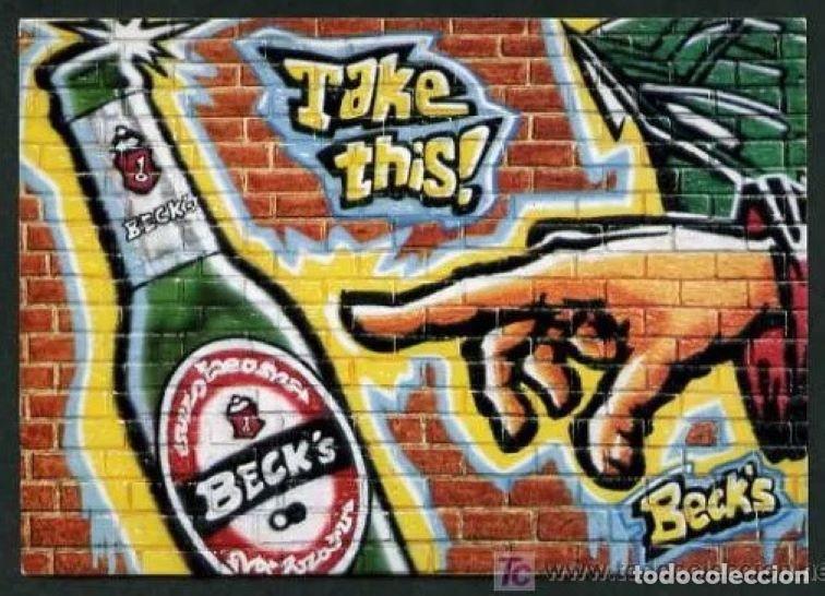 Postales: Alcohol *Beck&acute;s. Take this!* Nueva. - Foto 1