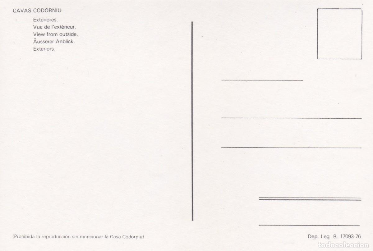 Postales: CAVAS CODORNIU. EXTERIORES (1976) - Foto 2