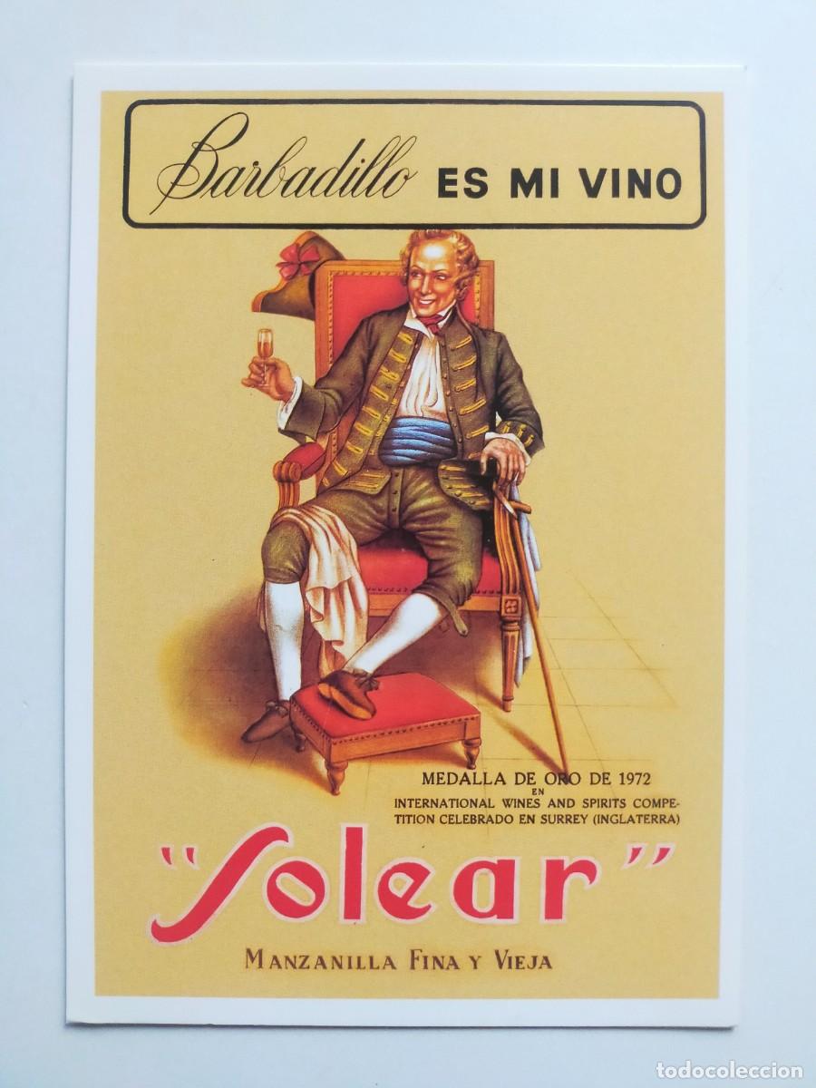 Postales: Postal Publicitaria. BARBADILLO Solear - Colecci&oacute;n: Carlos Velasco. - Foto 1