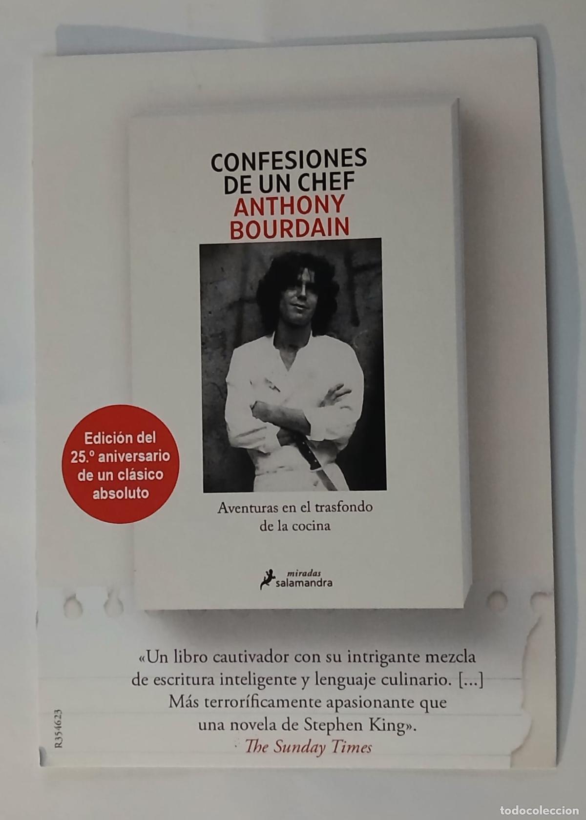 Postales: POSTAL - CONFESIONES DE UN CHEF - ANTHONY BOURDAIN - SALAMANDRA - Foto 1