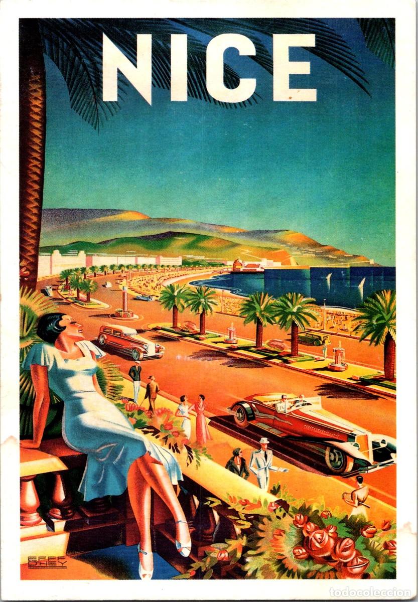 Postales: Nice - Postal Reproducci&oacute;n de Afiche - 149x105mm - Foto 1