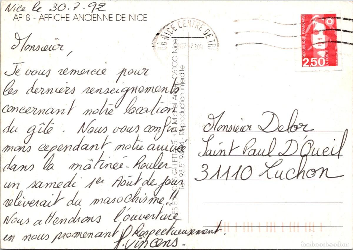 Postales: Nice - Postal Reproducci&oacute;n de Afiche - 149x105mm - Foto 2
