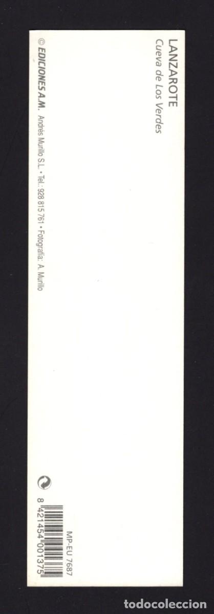 Postales: Marcapaginas Cueva de los Verdes. Lanzarote. - Foto 2