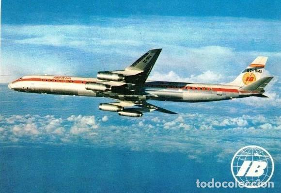 Postales: :::: PH260 - POSTAL - IBERIA - JET DOUGLAS SUPER DC-8/63 - Foto 1