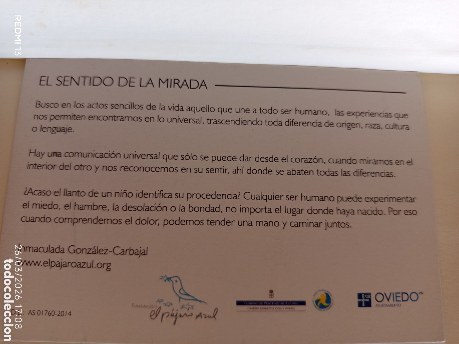 Postales: EL SENTIDO DE LA MIRADA - Foto 2