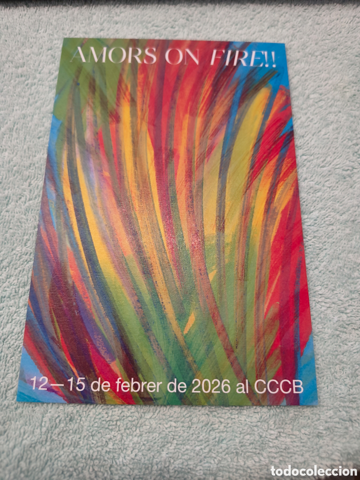 Postales: SIMIL POSTAL AMORS ON FIRE. CCCB, EXPOSICIO LGTBIQ - Foto 1