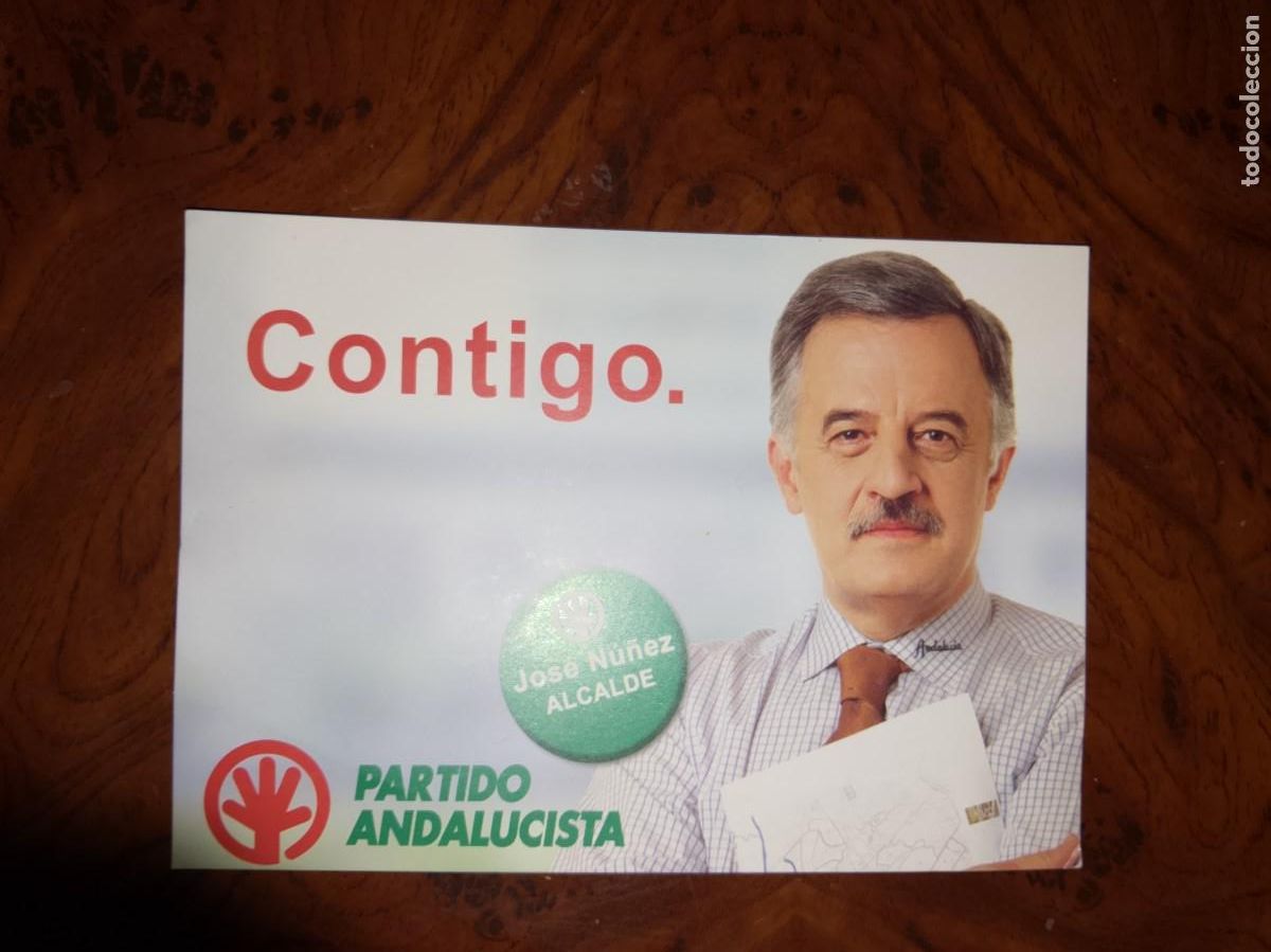 Postales: Partido andalucista Jos&eacute; Mu&ntilde;oz con dedicatoria