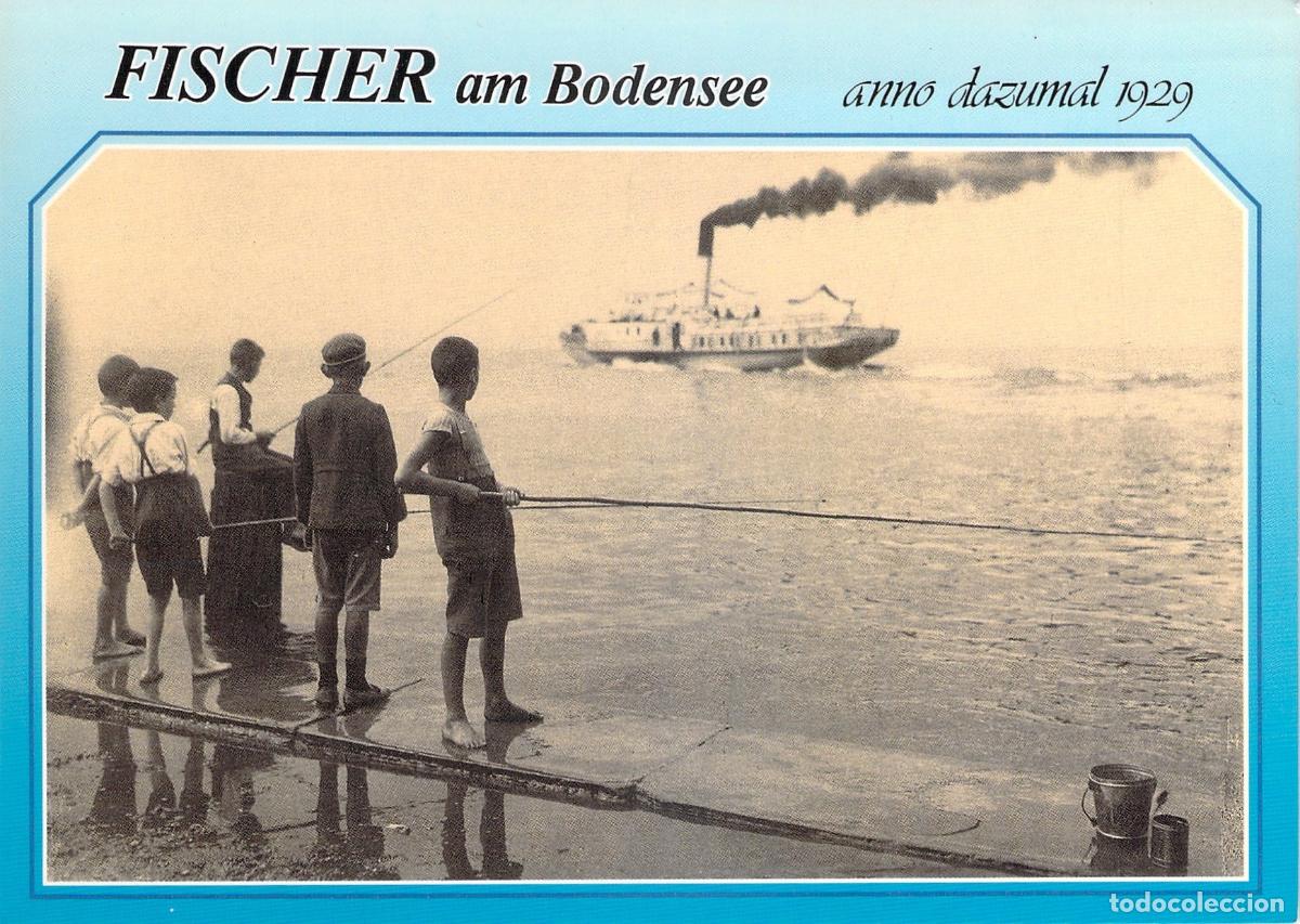 Postales: Postal de Pescadores en el Lago Constanza Bodensee - Foto 1