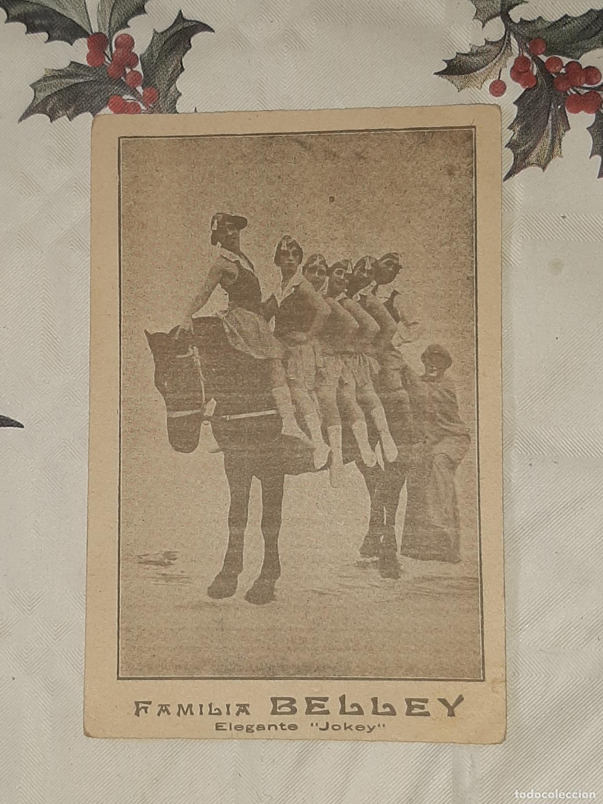 Postales: POSTAL FAMILIA BELLEY ELEGANTE JOKEY CIRCO