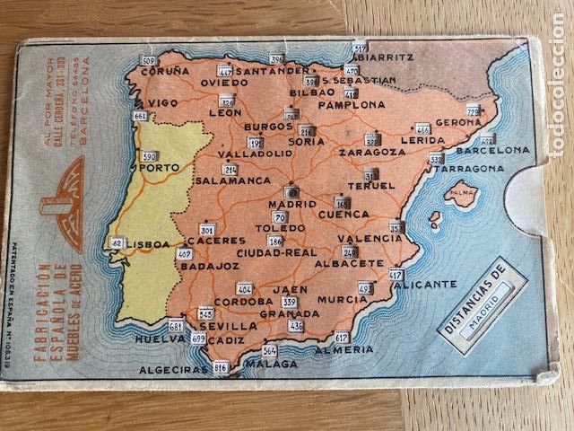 Postales: Tarjeta postal distancia kilometrica. Publicidad Barcelona. Soldadura Fernandez de Castro