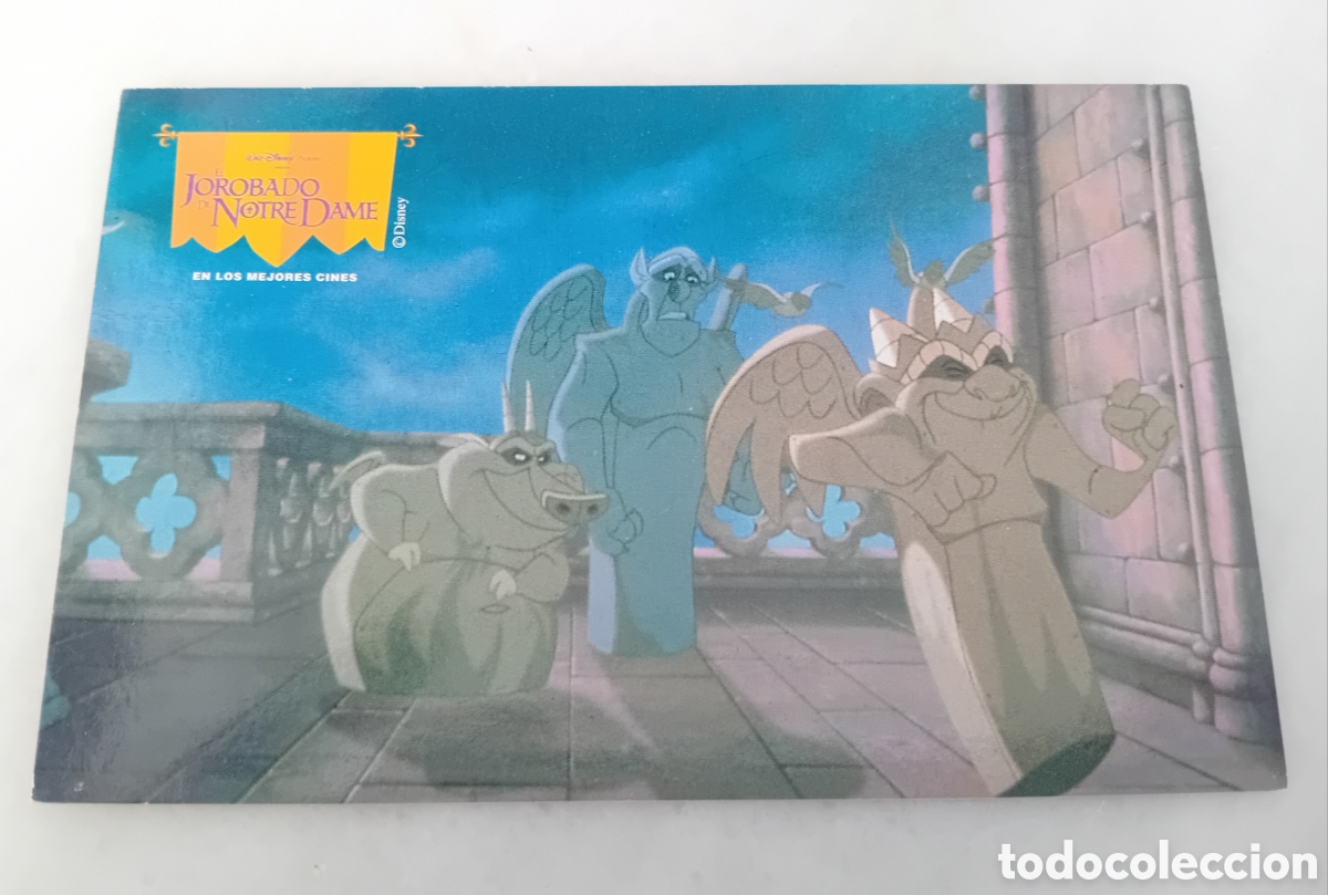 Postales: CROMO POSTAL EL JOROBADO DE NOTRE DAME - DISNEY PANRICO BIMBO