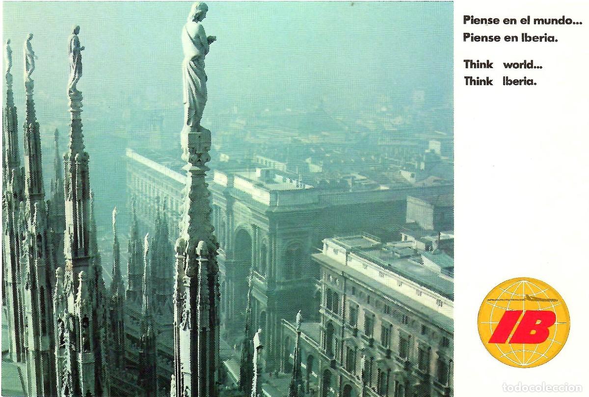 Postales: MIL&Aacute;N. Italia. Postal publicitaria de Iberia. Sin circular. ED. IBERIA