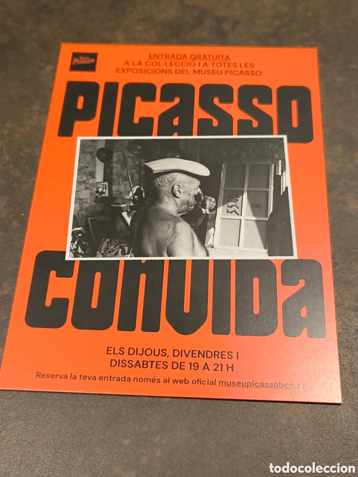 Postales: PICASSO CONVIDA. POSTAL SIN CIRCULAR.
