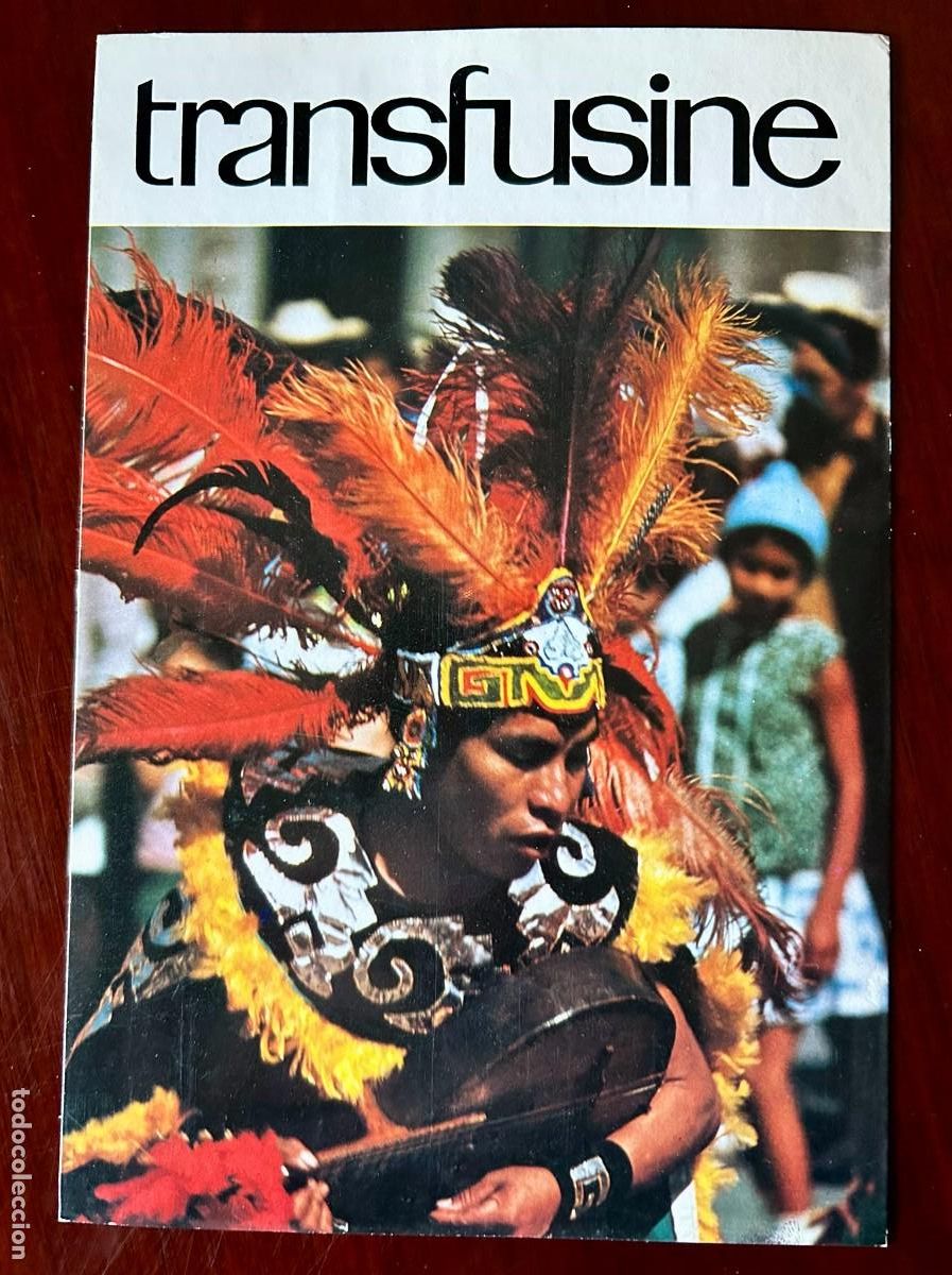 Postales: VER MUNDO 5 - PENACHO CONCHEROS M&Eacute;XICO - TRANSFUSINE 1977