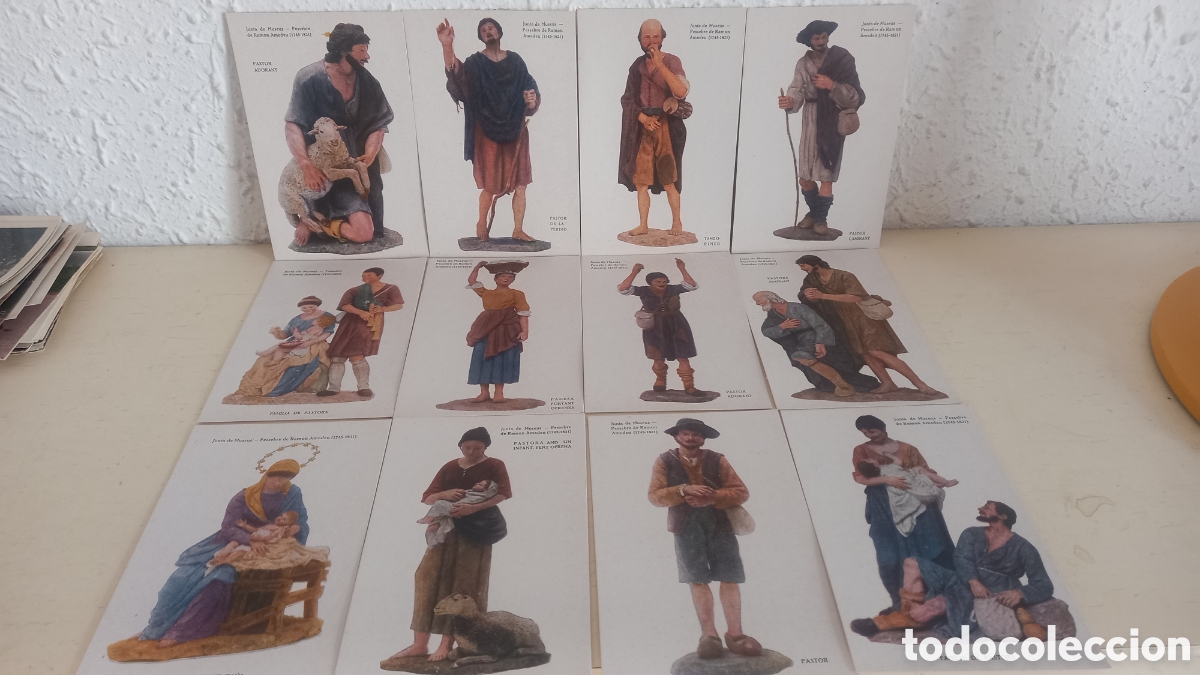 Postales: PESEBRE. Ramon Amadeu. Lote 12 postales originales. Sin circular. En sobre original