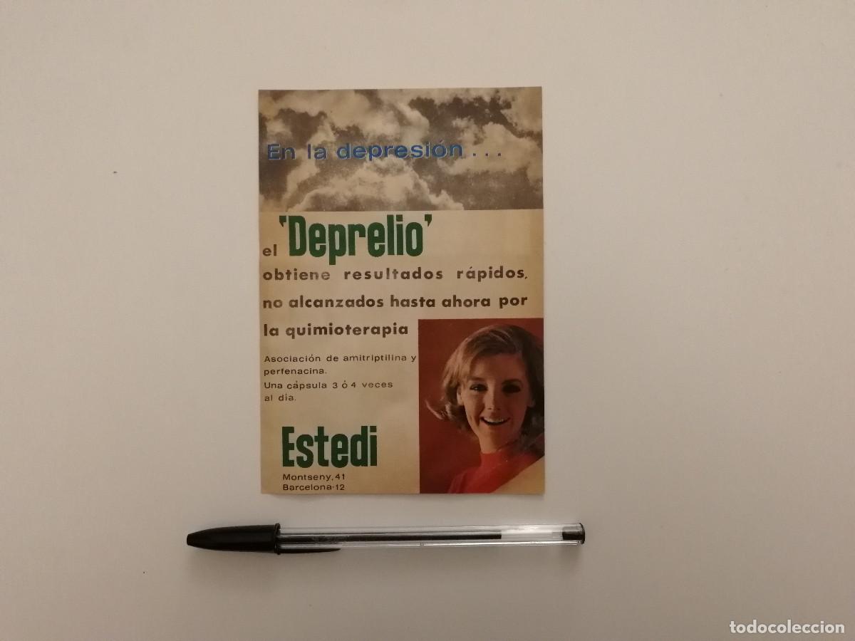 Postales: ANTIGUA TARJETA ACARTONADA -10*15- DEPRELIO DEPRESION - MEDICINA - PUBLICIDAD ANUNCIO