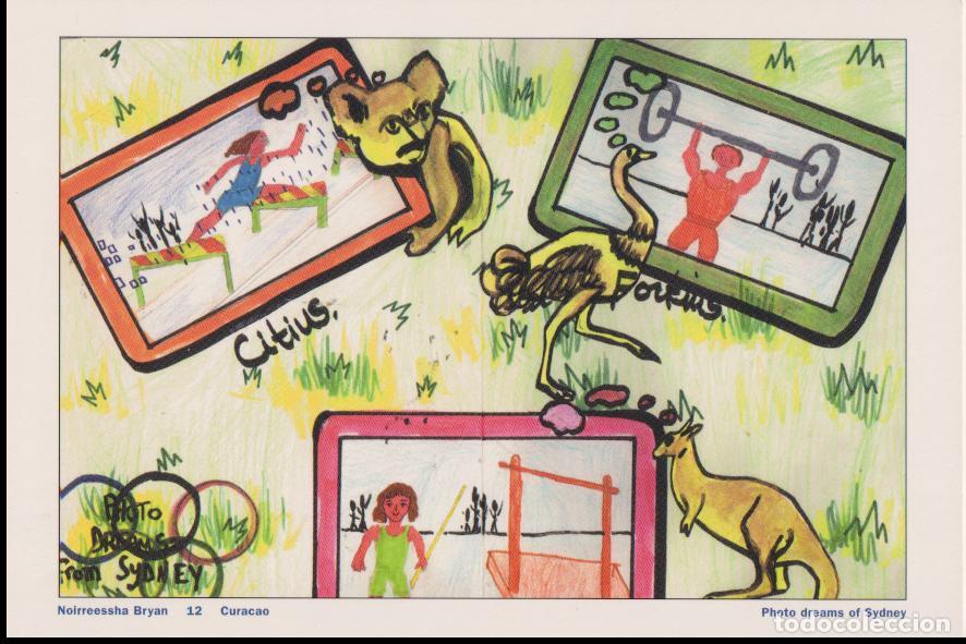 Postales: 4 POSTALES OLIMPIADAS DE LA IMAGINACI&Oacute;N PARA NI&Ntilde;OS DE VISA &ndash; S/C