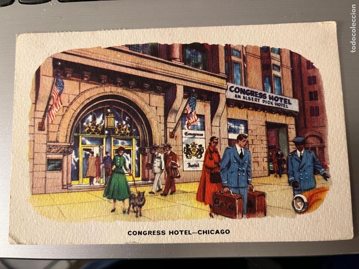 Postales: Congress Hotel Chicago enviada a Reus